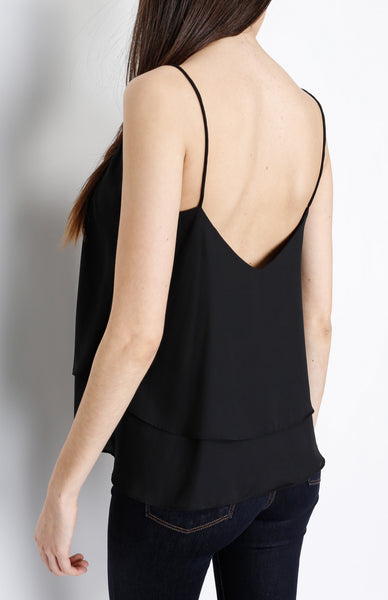 Black Spaghetti Strap Top with Lining