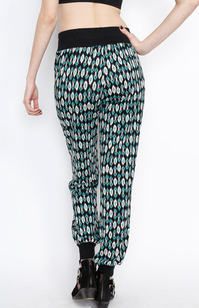 Teal Tribal Inspired Pants