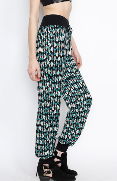 Teal Tribal Inspired Pants