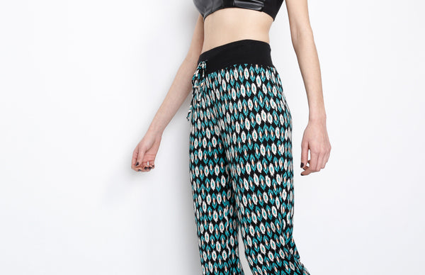 Teal Tribal Inspired Pants