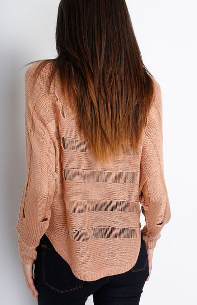 Blush Brandy Knit Sweater