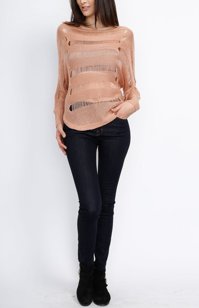 Blush Brandy Knit Sweater