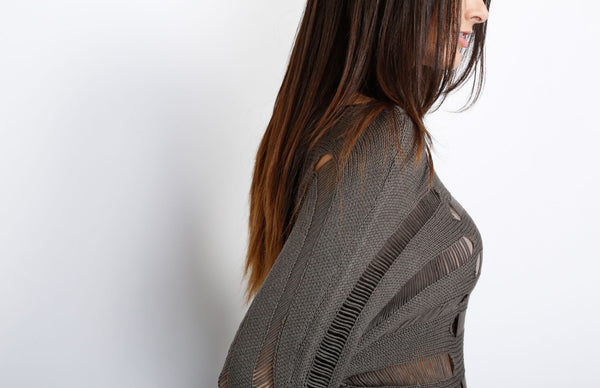 Charcoal Brandy Knit Sweater