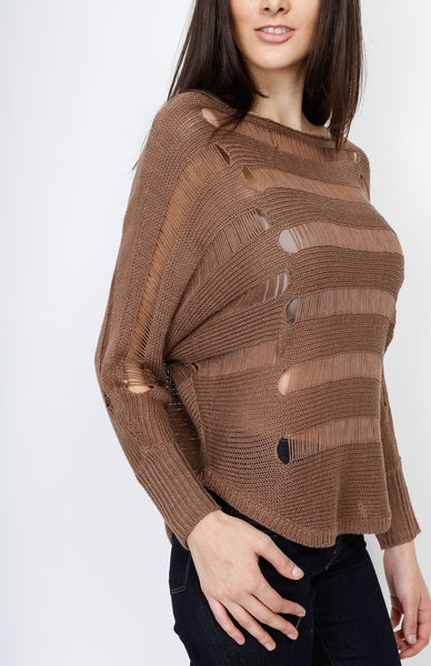 Mauve Brandy Knit Sweater