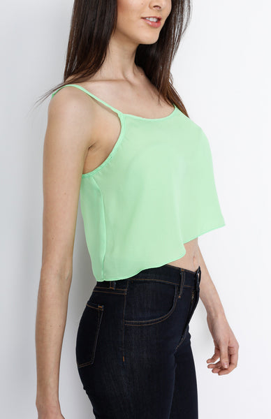 Neon Green Spaghetti Strap Top