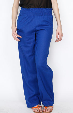 Blue Linen Pants