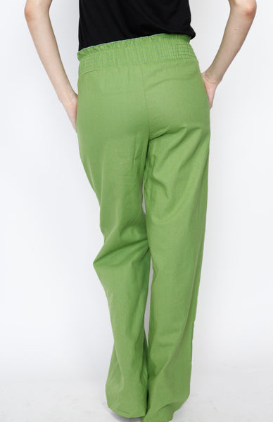 Green Linen Pants