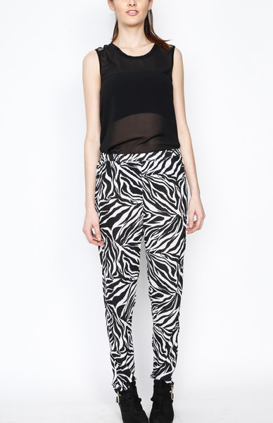 Zebra Print Pants