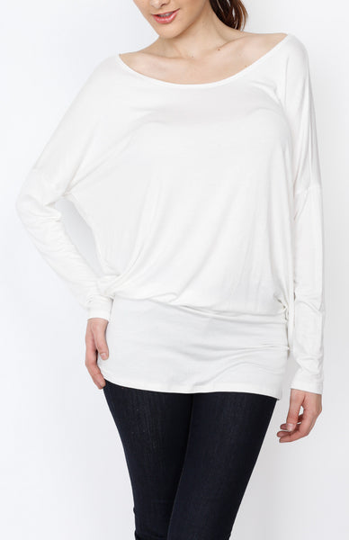 Ivory Knit Long Sleeve Top