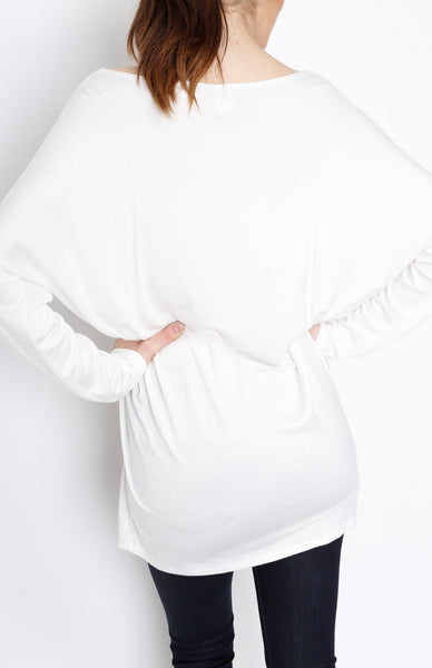 Ivory Knit Long Sleeve Top