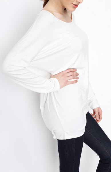 Ivory Knit Long Sleeve Top