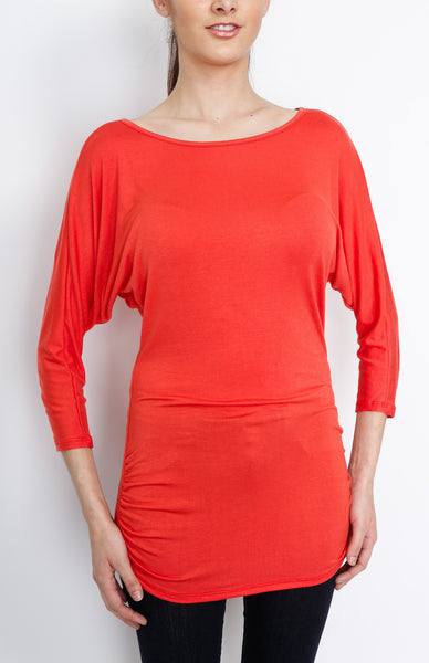 Coral 3/4 Knit Dolman Top