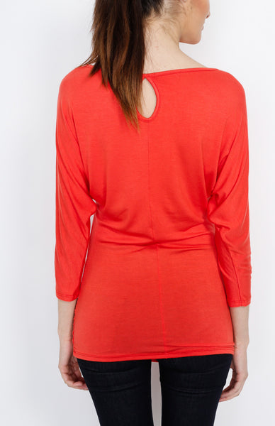 Coral 3/4 Knit Dolman Top