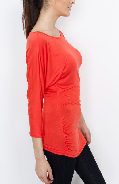 Coral 3/4 Knit Dolman Top