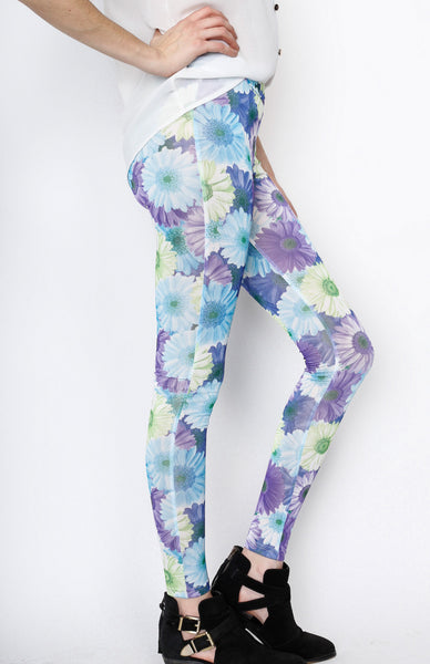 Lavender Floral Print Pants